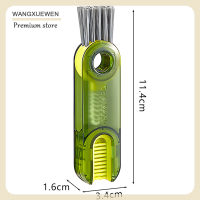 COD แปรงทำความสะอาดขวด3 In 1,แปรงทำความสะอาดช่องเก็บขวดน้ำอเนกประสงค์ซิลิโคนขนาดเล็กแปรงรูปตัวยู