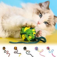 Cat Ball Toy Self Entertaining Chew Toys Colored Wool Balls for Kitty Cat Pet Teasing Funny Cat Playthings Cat Accessories Toys