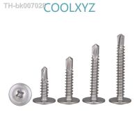 ✌▦  Cross Large Pan head Drill tail Self Tapping Screw 304 Stainless Steel Phillips Truss Self Drilling screws m4.2M4.8 10pcs