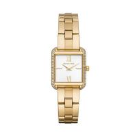 นาฬิกาข้อมือผู้หญิง MICHAEL KORS Lake White Dial Gold Tone Stainless Steel Bracelet Ladies Watch MK3