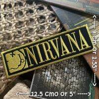 Nirvana วงดนตรี ร็อค เฮฟวี่เมทัล พังค์ ตัวรีดแบบปัก อาร์มปัก ตัวรีดติดเสื้อ ตัวรีด ติดกระเป๋า ติดหมวก ติดแจ๊คเก็ต Rock Iron on Embroidered Patch