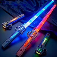 [คุณภาพดี]ดาบเลเซอร์ Star Wars Lightsaber ยืดหดได้ สีสันสดใส เหนี่ยวนําเสียง ของเล่นสําหรับเด็ก