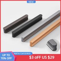 Furniture Drawer Pulls Aluminum Alloy Long Wardrobe Kitchen Cabinet Door Knobs Nordic Shoe Cupboards Cabinet Handles Hardware  by Hs2023