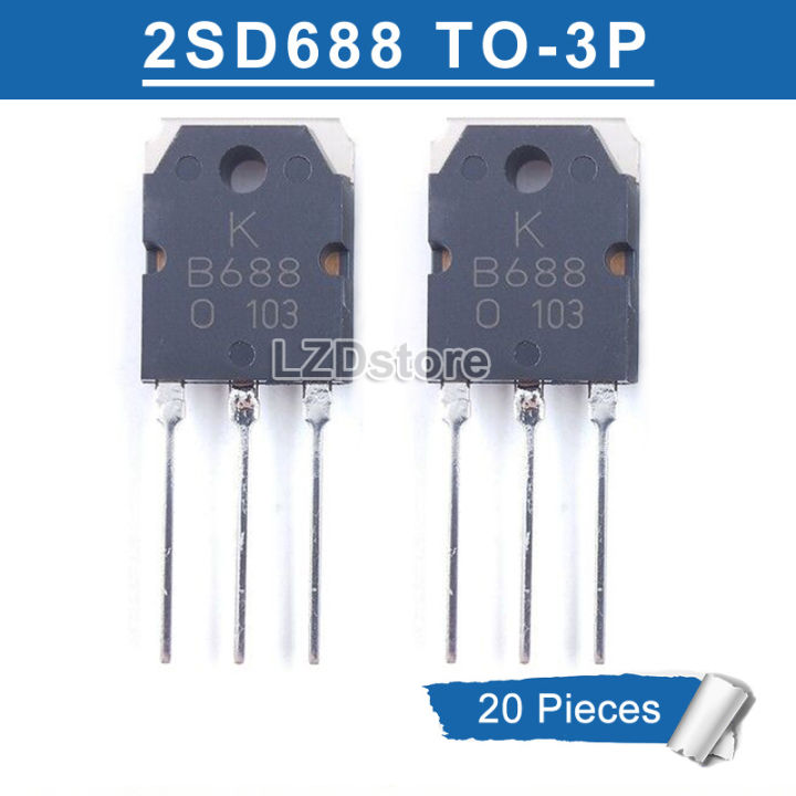 20ชิ้น TO-3P 2SB688 B688 TO3P KTB688เครื่องขยายเสียงเสียง K-B688 8A/120V/80W ของแท้ใหม่