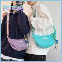 PETIBAG สลิงไนลอนกระเป๋าทรงเกี๊ยว Crossbody หนึ่งไหล่กระเป๋าแบบหนีบแขนแฟชั่นน้ำหนักเบากระเป๋าถือสะพายไหล่ Unisex