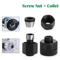 6mm / 6.35mm / 8mm M15 เครื่องแกะสลัก Chuck Nut เหล็กกล้าคาร์บอนอุปกรณ์ตัดมิลลิ่งเราเตอร์ไฟฟ้างานไม้ C Nut Collet