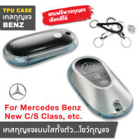 ??พร้อมส่ง⚡ เคสกุญแจรถยนต์ Benz New Class New S Class 2022 และรุ่นอื่นๆปีปัจจุบัน ปลอกหุ้มกุญแจ ซองกุญแจ กุญแจรีโมท เคสป้องกันกุญแจรีโมท Mercedes Benz