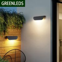 LED Wall Lamp Indoor and Outdoor AC85-265V 9W Modern Minimalist Style IP65 Waterproof Lamp with 3 Years Warranties Adhesives  Tape