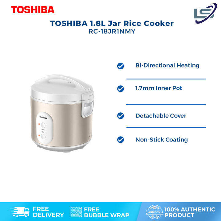 TOSHIBA 1.8L Jar Rice Cooker RC18JR1NMY 1.7mm Inner Pot NonStick