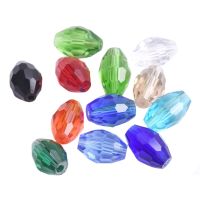 65pcs Rugby Oval Shape 4x6mm 6x8mm 8x11mm Faceted Crystal Glass Loose Beads Wholesale Lot For Jewelry Making DIY Crafts Findings Traps  Drains