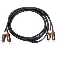 2RCA untuk 2 RCA Pria untuk Pria RCA Kabel Audio Berlapis Emas Amplifier Audio Kabel 1M 3M untuk Home Theater DVD TV Amplifier CD Kotak Suara