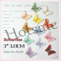 【hot sale】 ❦✲▥ B15 ♚ Ins：Flying Exquisite Butterfly Iron-On Patch ♚ 1Pc Fashion DIY Sew on Iron on Badges Patches(12 Colors)