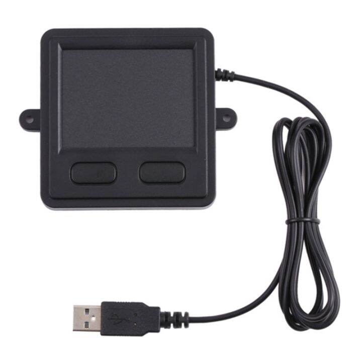 ASHATA Wired USB Touchpad, Portable Trackpad For Laptop And Desktop User, USB Trackpad Touchpad With 2 Button For Home Office Business Trip