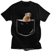 Pocket Capybara T Anime Graphic Tshirt Tshirt Tees Harajuku