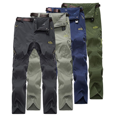 Mens Summer Casual Cargo Pants Men Wid Stretchable Tracksuit Trousers Man Hiking Trekking Sports Pants Mens Clothes AM381