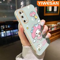 YIWESAN เคสปลอกสำหรับ Samsung Galaxy S20บวก S20พิเศษเคสโทรศัพท์ลายการ์ตูนน่ารักเมโลดี้ดีไซน์ใหม่แฟชั่นสุดหรูชุบเคสเคสซิลิโคนกันกระแทกเนื้อนิ่มสำหรับป้องกันเลนส์กล้องคลุมทั้งหมด