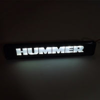 LED Grill Sticker For HUMMER H1 H2 H3 Car Styling HUMMER Logo Bonnet Lamp White LED DRL Day Running Light HUMMER Sticker