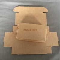 50pcslot-13.3*6.8*1.8cm Blank Brown Carton Kraft Box, Gift Packing Boxes, Soap Packaging, Storage Item Aircraft box