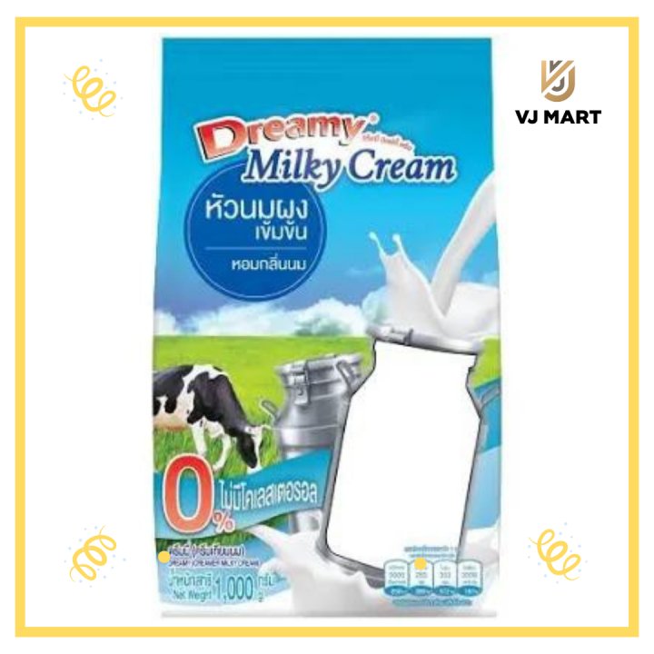 Dreamy milky cream 1000 กรัม ดรีมมี่ มิลค์กี้ครีม (ครีมเทียมนม) 500