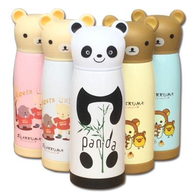 【YF】✕♗  350ml Cartoon thermos cup stainless steel vacuum flask Insulated Tumbler thermo mug thermocup panda shaped thermal bottle