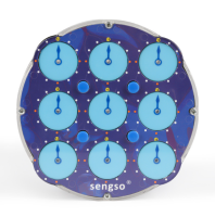 รูบิค 3 X 3 รุ่นใหม่ สุดฮิต รูบิค Sengso Magnetic Clock /รูบิคนาฬิกา Magic Clock 4x4 (11ซม.)ราคาต่ออัน หมุนลื่น หมุนมัน เล่นง่าย จัดส่งไว