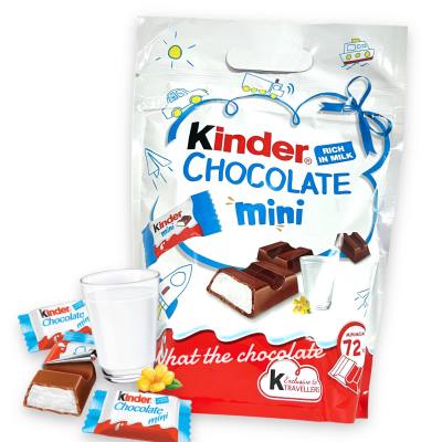 Kinder chocolate mini ช็อคโกแลตคินเดอร์ไส้ครีมนมวานิลลา (ห่อใหญ่ 72ชิ้น)