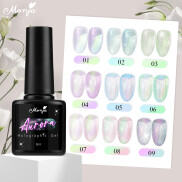Monja Gel Nàng Tiên Cá Aurora 8ML Bột Lấp Lánh 9 Màu Sơn Móng Tay Sơn Bóng