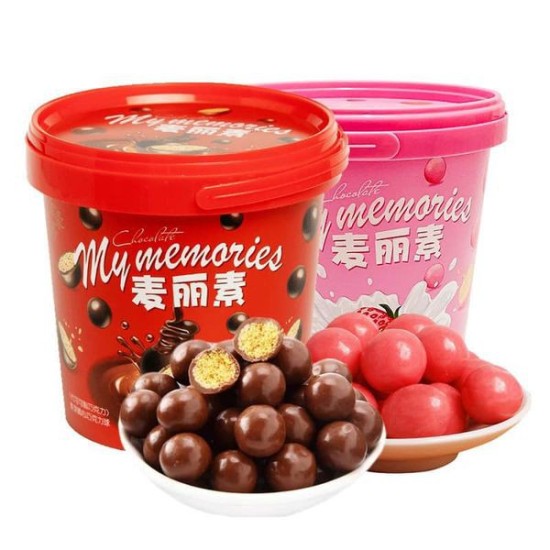 Cực hot - hộp đỏ  hộp kẹo socola xô my memories siêu hot trend hộp 168gr - ảnh sản phẩm 3