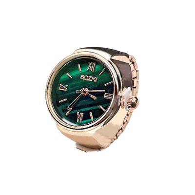 สำหรับผู้หญิงผู้ชายเครื่องประดับนาฬิกาแฟชั่นวินเทจยืดหยุ่นแหวนยืดรอบควอตซ์แหวนนาฬิกา Jam Tangan Digital