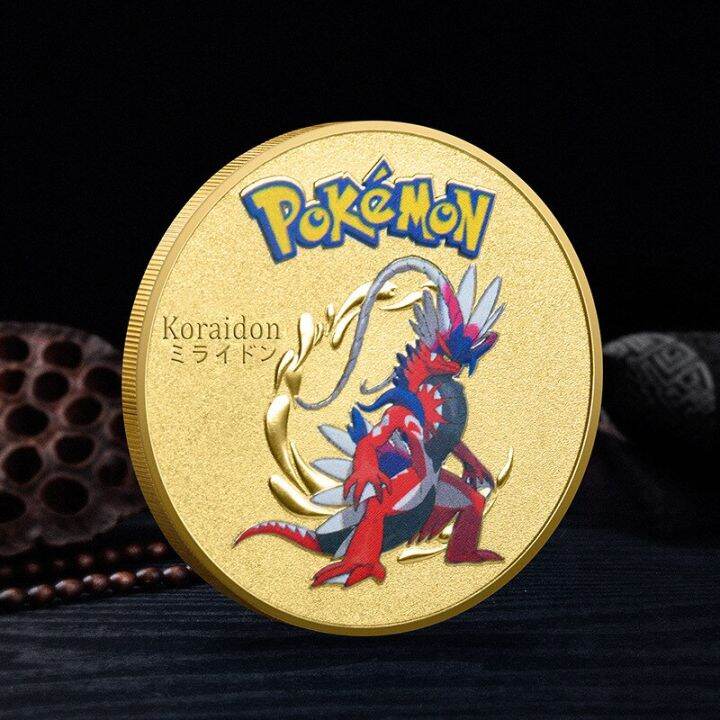 ชุดเหรียญเงินโปเกมอนสีทอง-mewtwo-charizard-pikachu-การ์ดอะนิเมะสีแดงเข้มเหรียญตราที่ระลึกเกมบัตรของขวัญ-pokeball