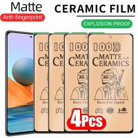 4PCS Ceramic Film For Xiaomi Redmi Note 10 11 Pro Plus 11S 10S 7 Matte Screen Protector For Redmi A1 A2 Plus 9A 9C 10A 10C 12C