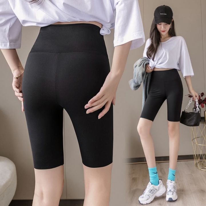 the-new-uniqlo-shark-pants-leggings-anti-slipping-summer-riding-pants-yoga-can-wear-tight-five-point-safety-pants-women