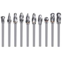 10 Pcs เครื่องตัด3Mm Shank 6Mm ฟันหยาบทังสเตนคาร์ไบด์โรตารี่เครื่องมือแฟ้ม Burring Bit สำหรับเครื่องบดอุปกรณ์เสริม