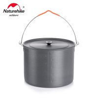 NATUREHIKA หม้อสนามสำหรับตั้งแคมป์10L 4L,อุปกรณ์เครื่องครัวแบบแขวนกลางแจ้งขาตั้งกล้องสำหรับท่องเที่ยวทำอาหารปิกนิก4-8คน