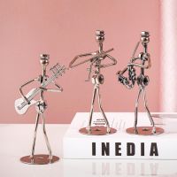 Miniature Musician Figurine Metal Instrument Model Ornament Supplies