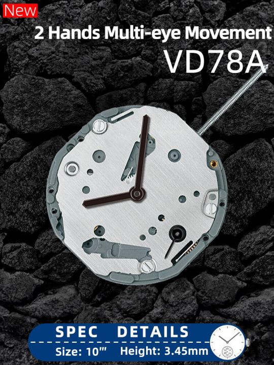 tmi-ใหม่-vd78a-hattori-japan-2มือการเคลื่อนไหวนาฬิกาควอตซ์มือ-vd78วินาทีเล็กๆ6-00วันที่6g28หลายตาที่6-00โดยรวม