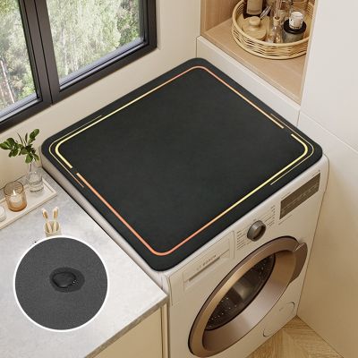 Multifunctional Washing Machine Cover Refrigerator Dustproof Covers Microwave Oven Protector Drying Mat Absorbent Anti Slip Pad