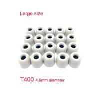 T500 L M S ที่ครอบหู/หมวกเมมโมรีโฟมหูฟังสำหรับอินเอียร์แผ่นฟองน้ำปลายหูฟังขนาดลำกล้อง20ชิ้น/10คู่