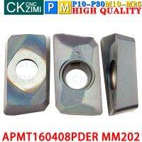 APMT160408PDER MM202 APMT 160408 PDER MM202 เม็ดมีดคาร์ไบด์กัดไหล่สี่เหลี่ยมเครื่องมือแทรกเครื่องมือ CNC Indexable สําหรับ BAP400R