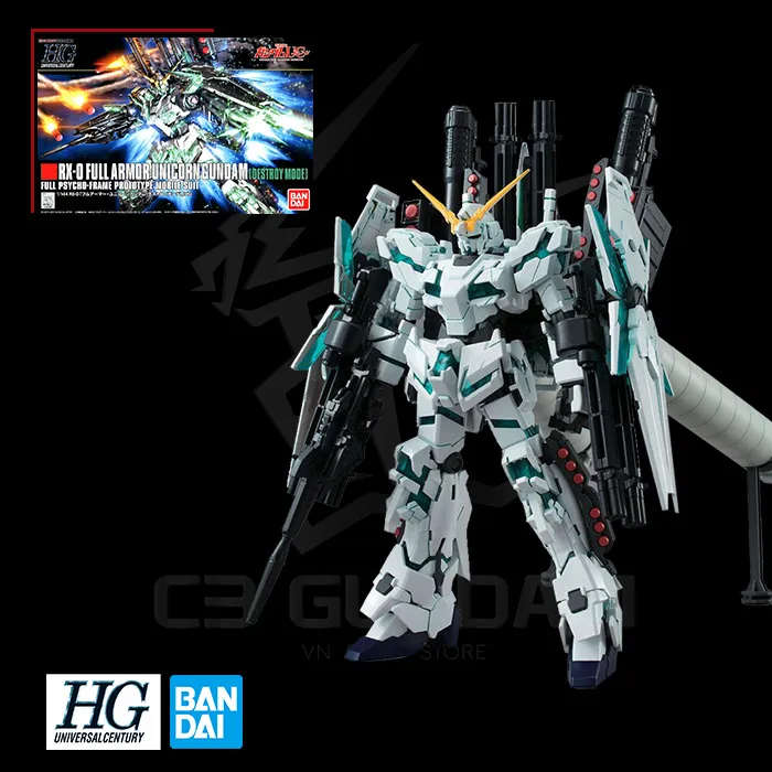 Mô hình chính hãng Bandai Gundam HG 1 144Máy số 2 Unicorn báo cáo lắp
