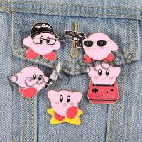 【hot sale】 ☞◄℡ B36 Star Kirby Series Brooch Pink Cute Brave Badge Japanese Cartoon Pin Couple Accessories