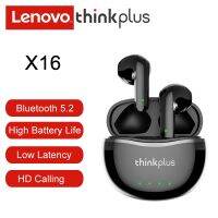 Lenovo X16ไร้สายโฟนบลูทูธเอียร์บัดไฮไฟเพลงหูฟังพร้อมไมโครโฟน Auriculares หูฟังกีฬาชุดหูฟัง300มิลลิแอมป์ชั่วโมงชาร์จกล่อง