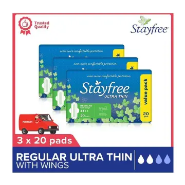 Stayfree Pads Regular No Wings 20 pack