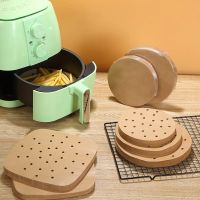 100 Sheets Air Fryer Non-Stick Steamer Paper Liner Oil Absorbing Paper Round Square Liners Kitchen Under Steam Mat Other Specialty Kitchen Tools