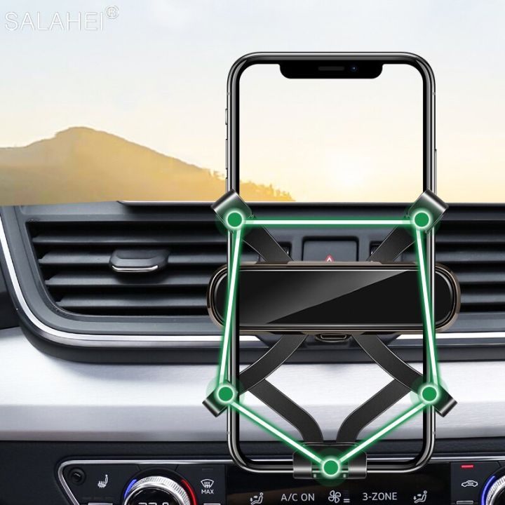 ที่จับโทรศัพท์มือถือรถยนต์สำหรับ-mg-zs-ez-air-outlet-mount-mount-gps-navigation-แรงโน้มถ่วงยืนสำหรับอุปกรณ์ตกแต่งภายในรถยนต์