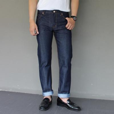 Golden Zebra Jeans กางเกงยีนส์ชายผ้าดิบริมแดงขากระบอกสีน้ำเงิน(sizeเอว 28-40)