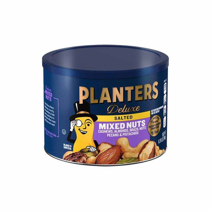 Planters Deluxe Mixed Nuts with Cashews, Almonds, Hazelnuts, Pistachios
