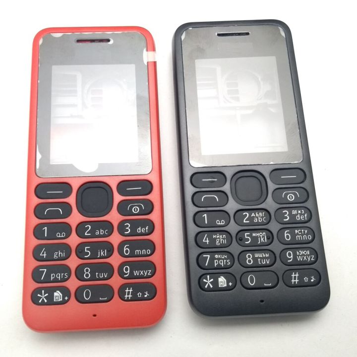 ฝาครอบกรอบโทรศัพท์มือถือที่สมบูรณ์เต็มตัว Caserussian ปุ่มกดสำหรับ Nokia 130 Ds Rm1122 Rm-1035