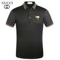 เสื้อโปโลผู้ชายแขนสั้น GUCCI เสื้อผ้าแฟชั่นผู้ชาย