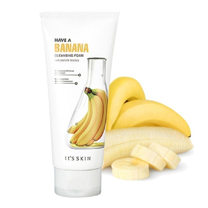 Its Skin Have A Banana Cleansing Foam 150 ml  (สูตรกล้วย) โฟมล้างหน้ากล้วย เพิ่มความชุ่มชื่น